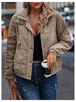 a*i様 ollun corduroy padded outer Wearables Uzma Corduroy Cinchable Jacket-Dress